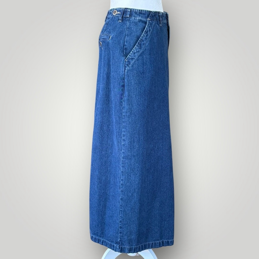 High Sierra Denim Maxi Skirt Blue Size 10 - Picture 4 of 10